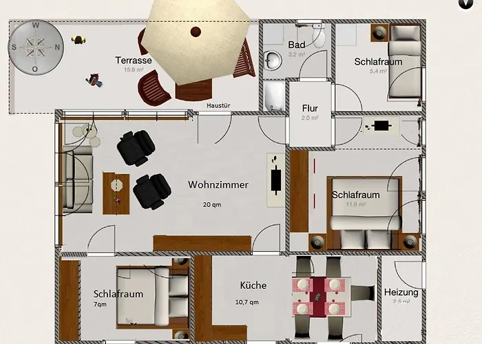 Ruhiger Am Hennesee Mit Terrasse Meschede